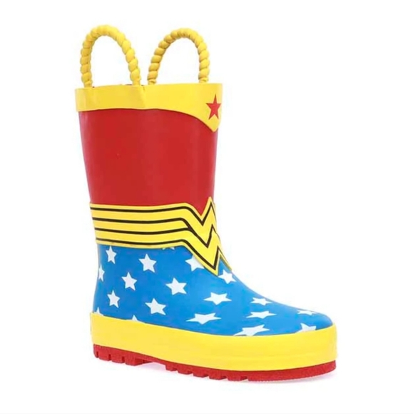 Kids Wonder Woman Rain Boots - Picture 1 of 9